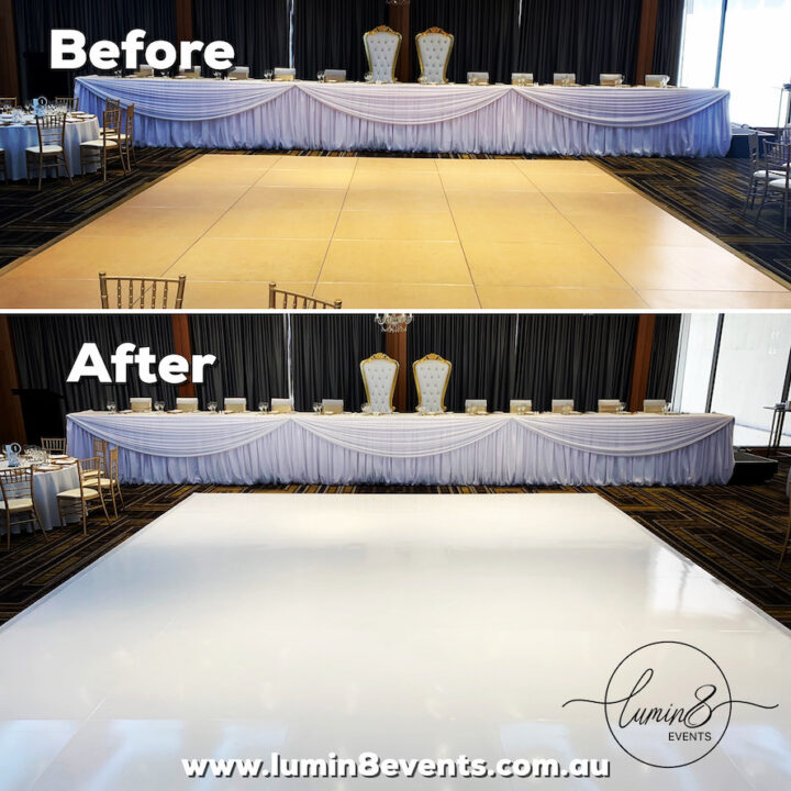 White Gloss Dance Floor Wrap Perth Dance Floor Hire Perth